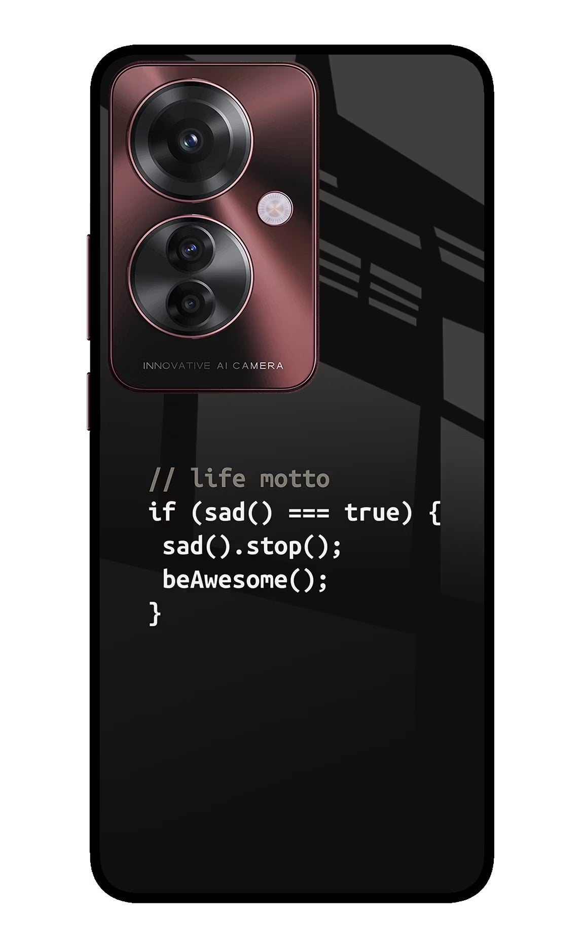 Life Motto Code Oppo F25 Pro 5G Glass Case