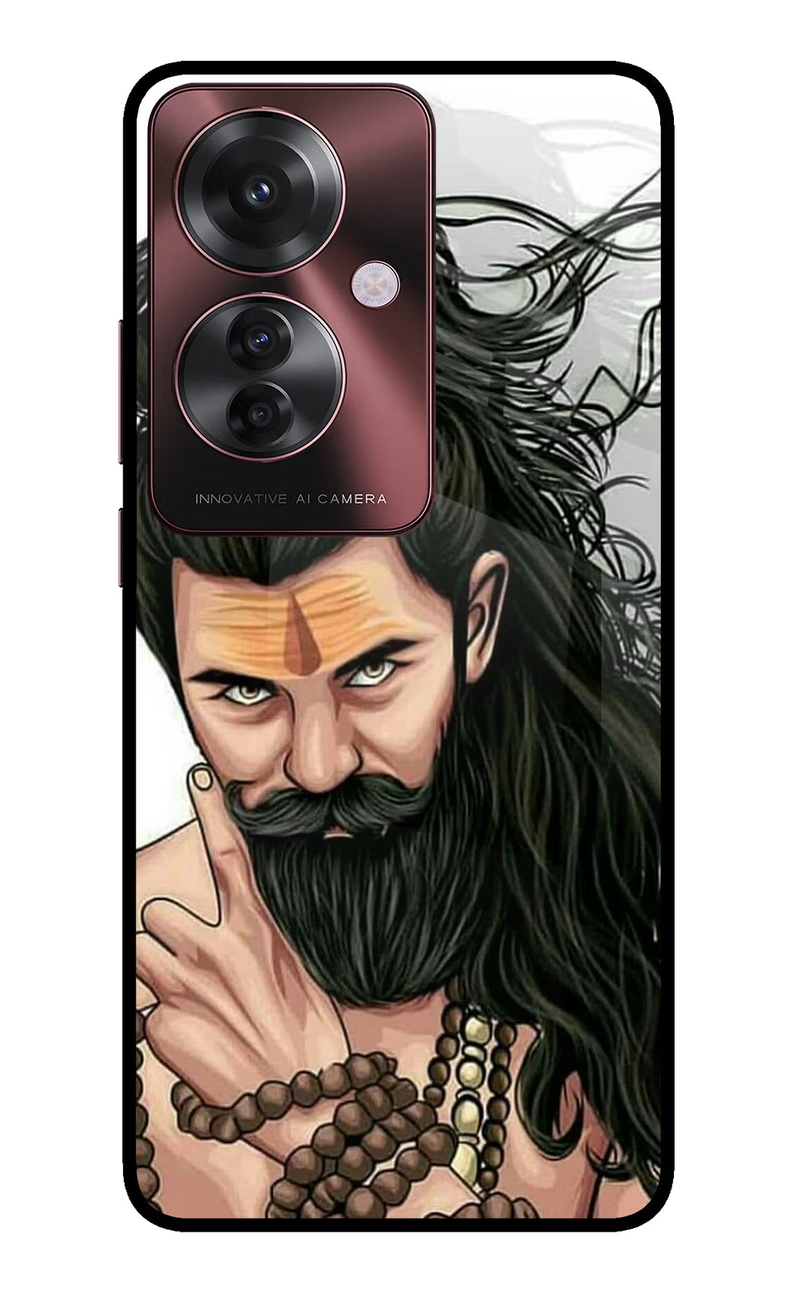 Mahadev Oppo F25 Pro 5G Glass Case Back Cover by Casekaro
