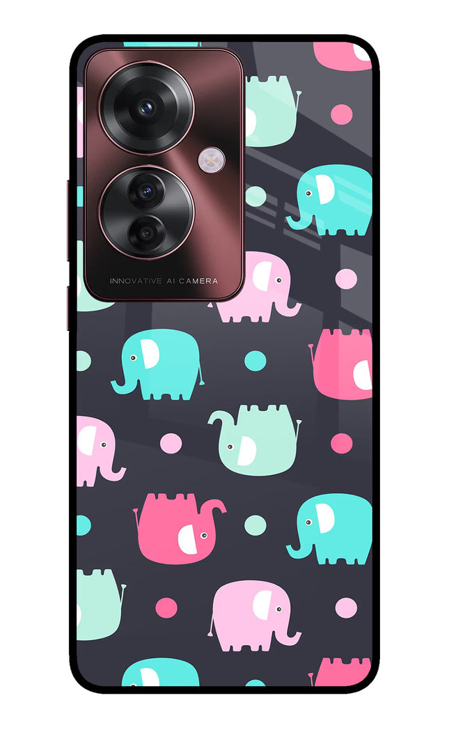 Elephants Oppo F25 Pro 5G Glass Case