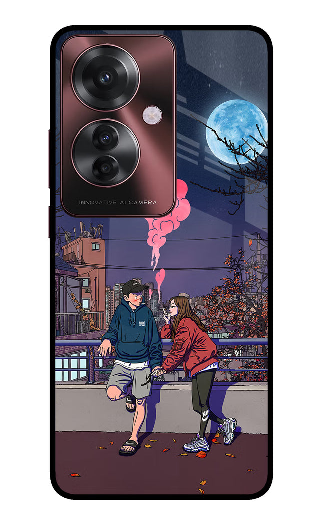 Chilling Couple Oppo F25 Pro 5G Glass Case