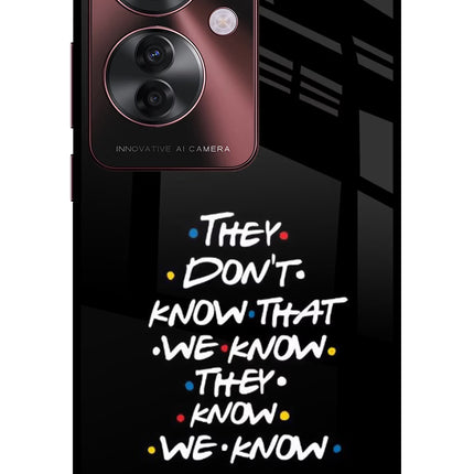 FRIENDS Dialogue Oppo F25 Pro 5G Glass Case