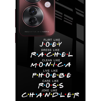 FRIENDS Character Oppo F25 Pro 5G Glass Case