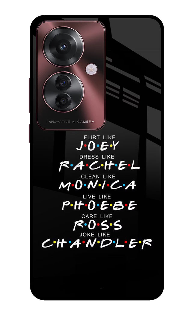 FRIENDS Character Oppo F25 Pro 5G Glass Case