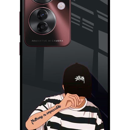 Aesthetic Boy Oppo F25 Pro 5G Glass Case