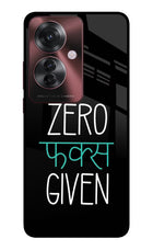 Zero Fucks Given Oppo F25 Pro 5G Glass Case