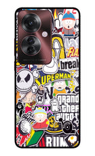 Sticker Bomb Oppo F25 Pro 5G Glass Case