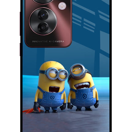Minion Laughing Oppo F25 Pro 5G Glass Case