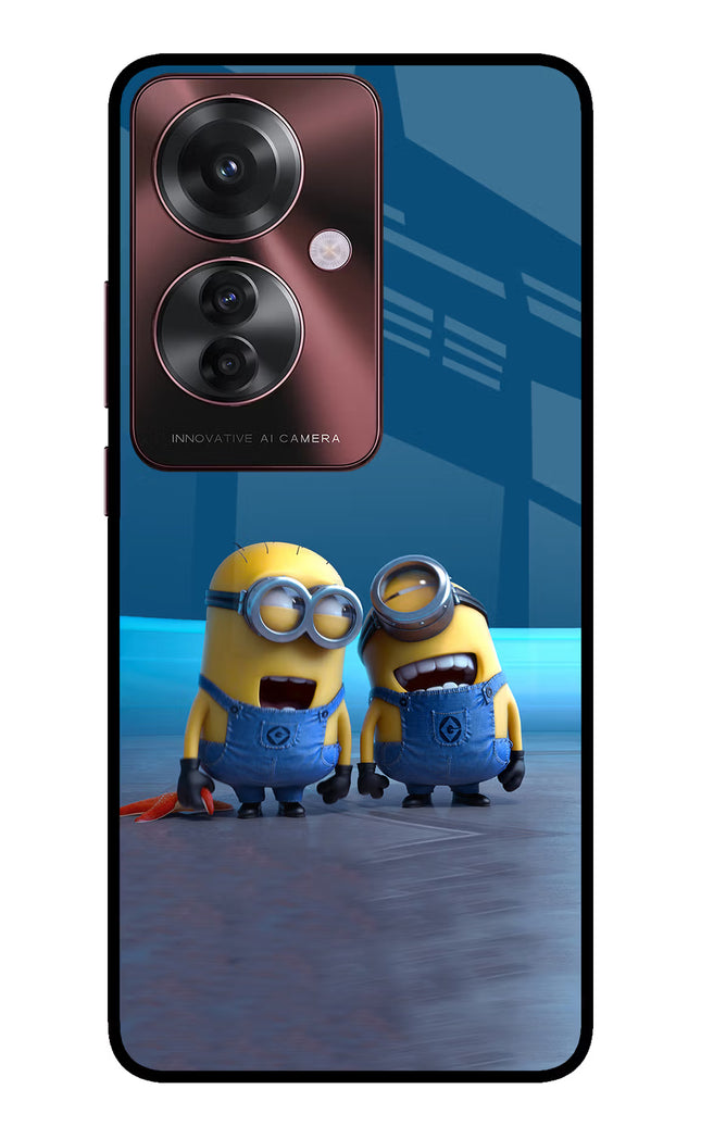 Minion Laughing Oppo F25 Pro 5G Glass Case