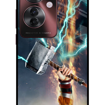 Thor Hammer Mjolnir Oppo F25 Pro 5G Glass Case