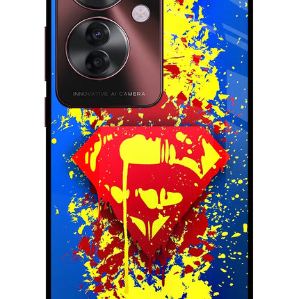 Superman logo Oppo F25 Pro 5G Glass Case