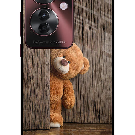 Teddy Wooden Oppo F25 Pro 5G Glass Case