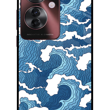 Blue Waves Oppo F25 Pro 5G Glass Case