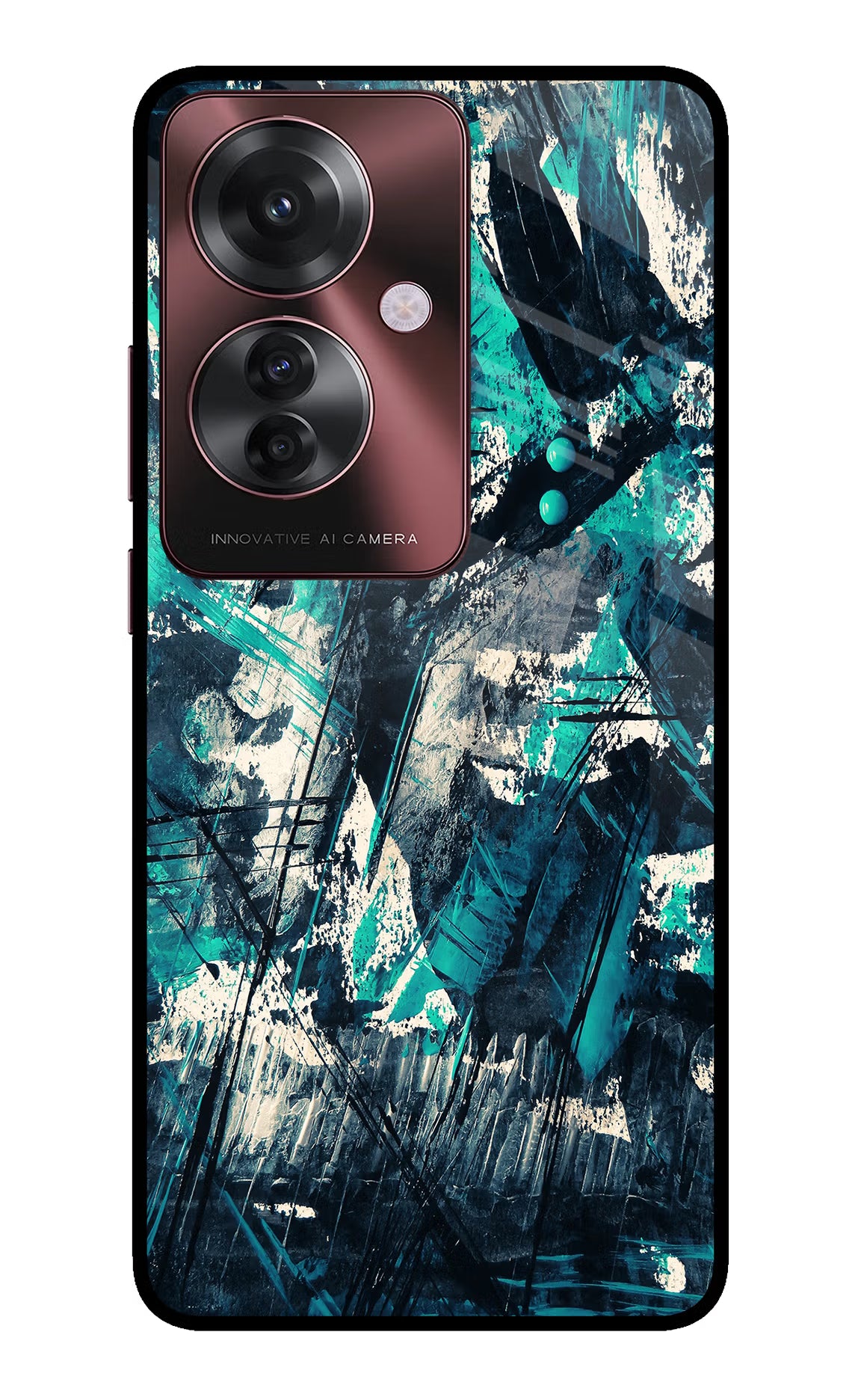 Artwork Oppo F25 Pro 5G Glass Case Back Cover by Casekaro