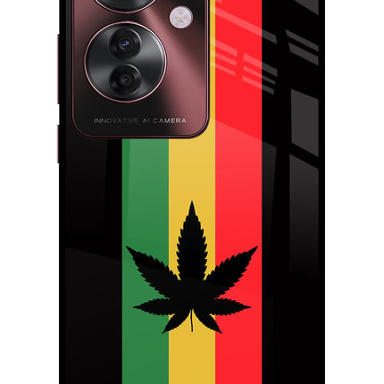 Weed Flag Oppo F25 Pro 5G Glass Case