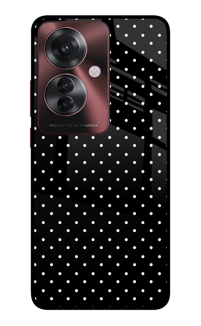 White Dots Oppo F25 Pro 5G Glass Case