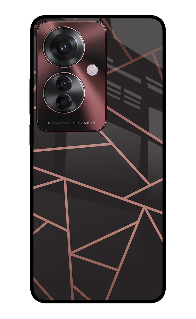 Geometric Pattern Oppo F25 Pro 5G Glass Case