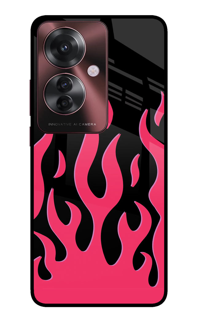 Fire Flames Oppo F25 Pro 5G Glass Case