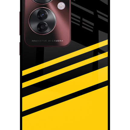 Yellow Shades Oppo F25 Pro 5G Glass Case
