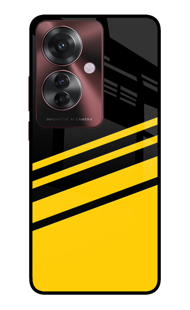 Yellow Shades Oppo F25 Pro 5G Glass Case