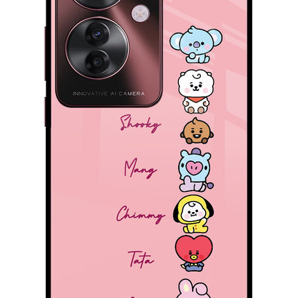 BTS names Oppo F25 Pro 5G Glass Case