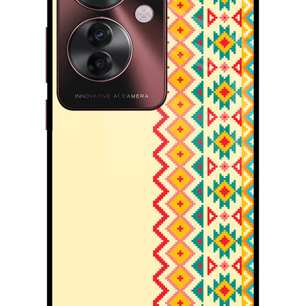 Ethnic Seamless Oppo F25 Pro 5G Glass Case