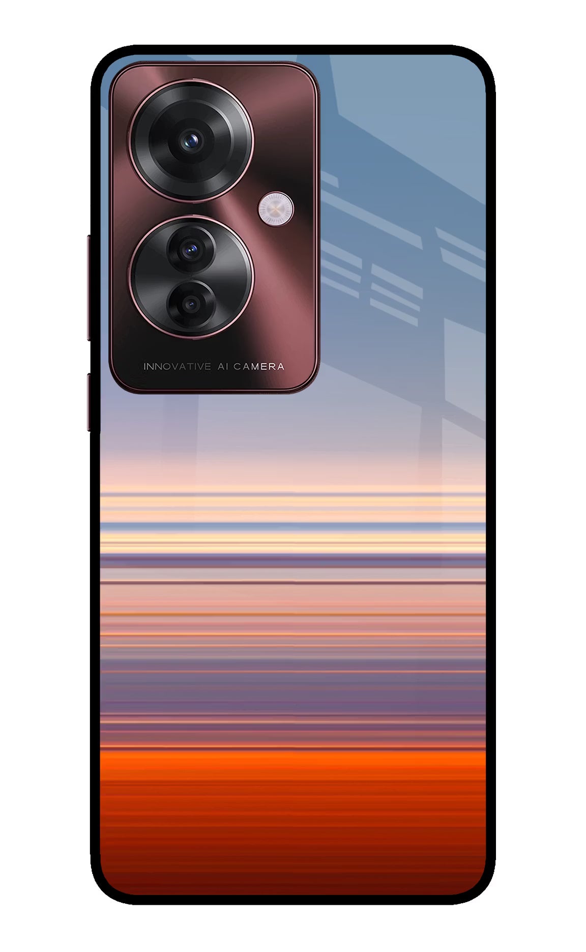 Morning Colors Oppo F25 Pro 5G Glass Case Back Cover by Casekaro