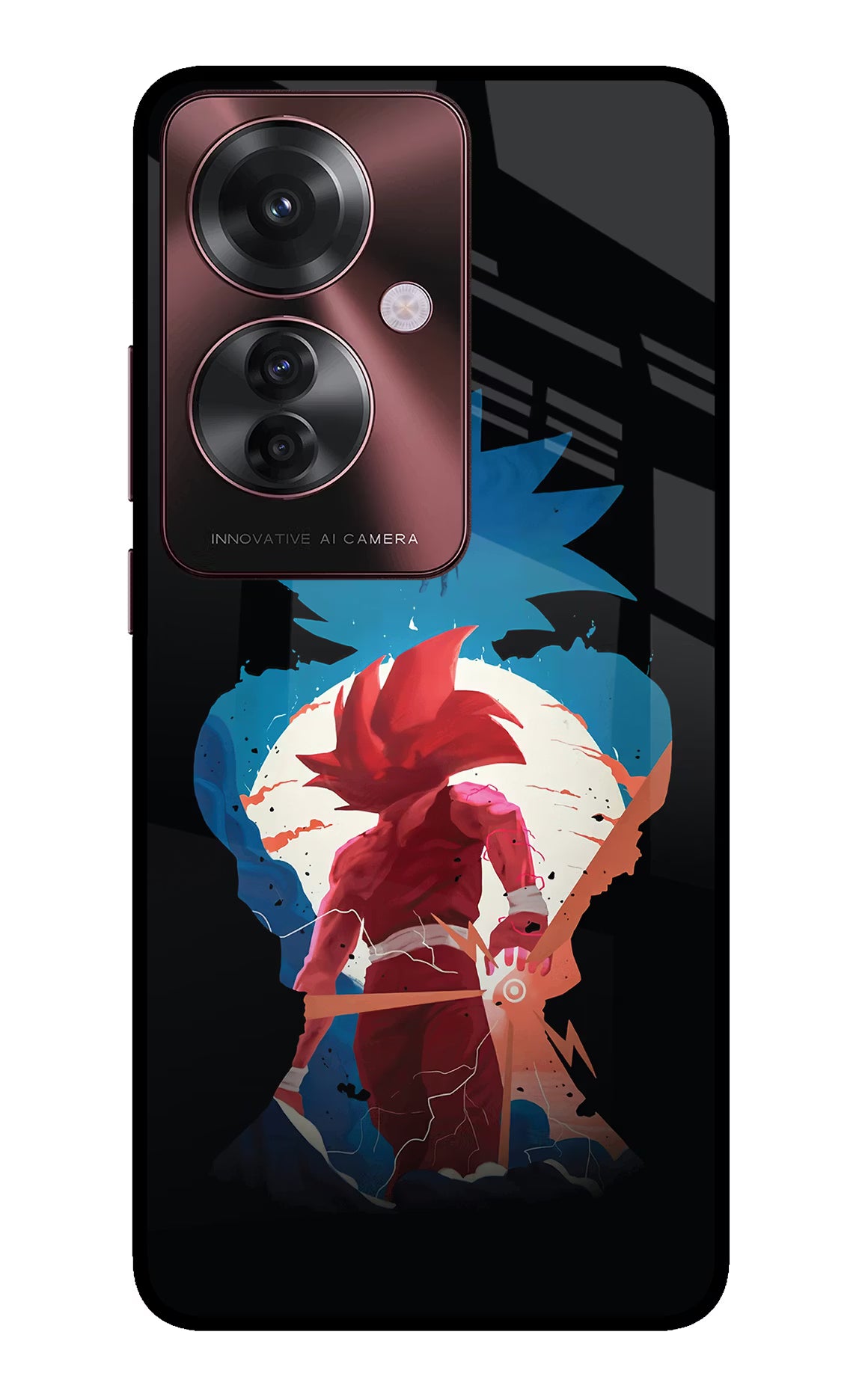 Goku Oppo F25 Pro 5G Glass Case Back Cover by Casekaro