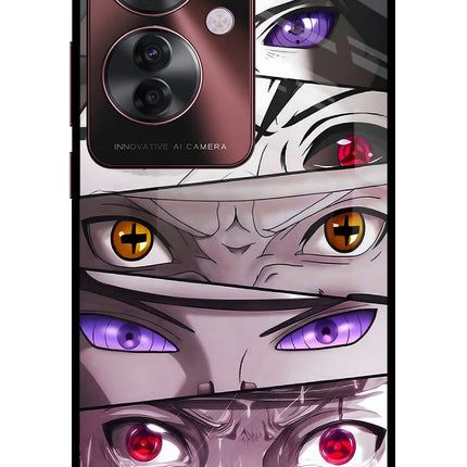 Naruto Anime Oppo F25 Pro 5G Glass Case Back Cover by Casekaro