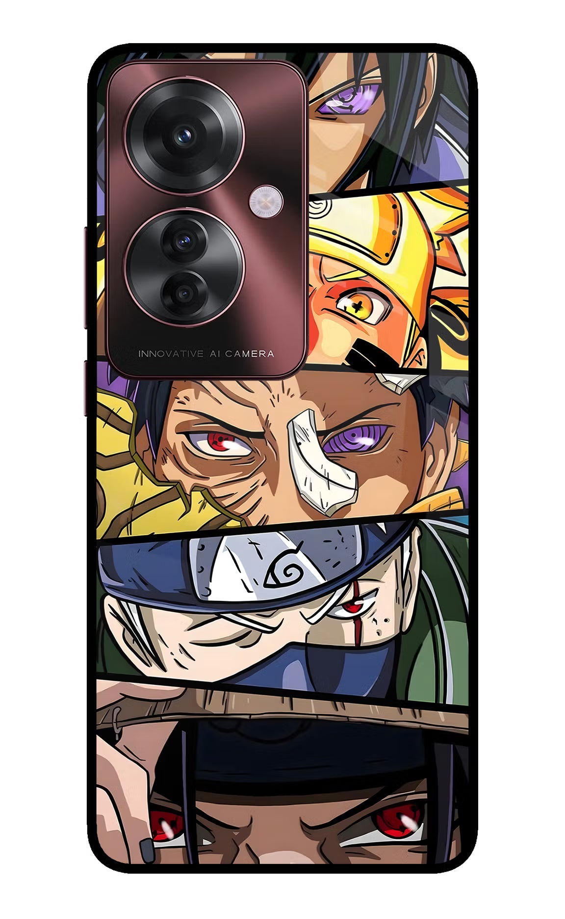 Naruto Character Oppo F25 Pro 5G Glass Case