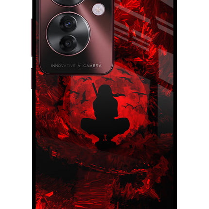 Itachi Uchiha Oppo F25 Pro 5G Glass Case Back Cover by Casekaro