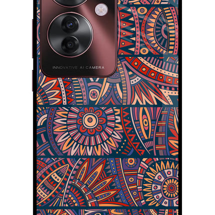 African Culture Design Oppo F25 Pro 5G Glass Case