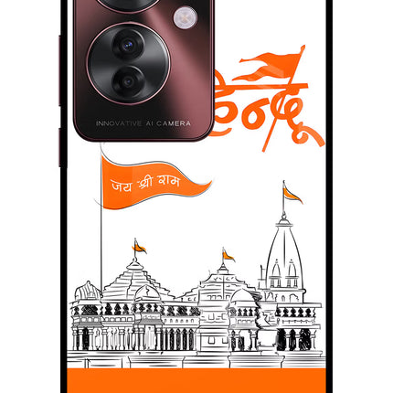 Jai Shree Ram Hindu Oppo F25 Pro 5G Glass Case