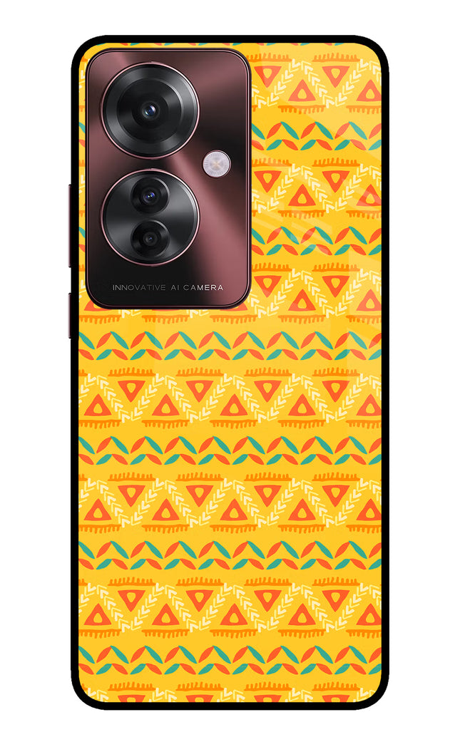Tribal Pattern Oppo F25 Pro 5G Glass Case