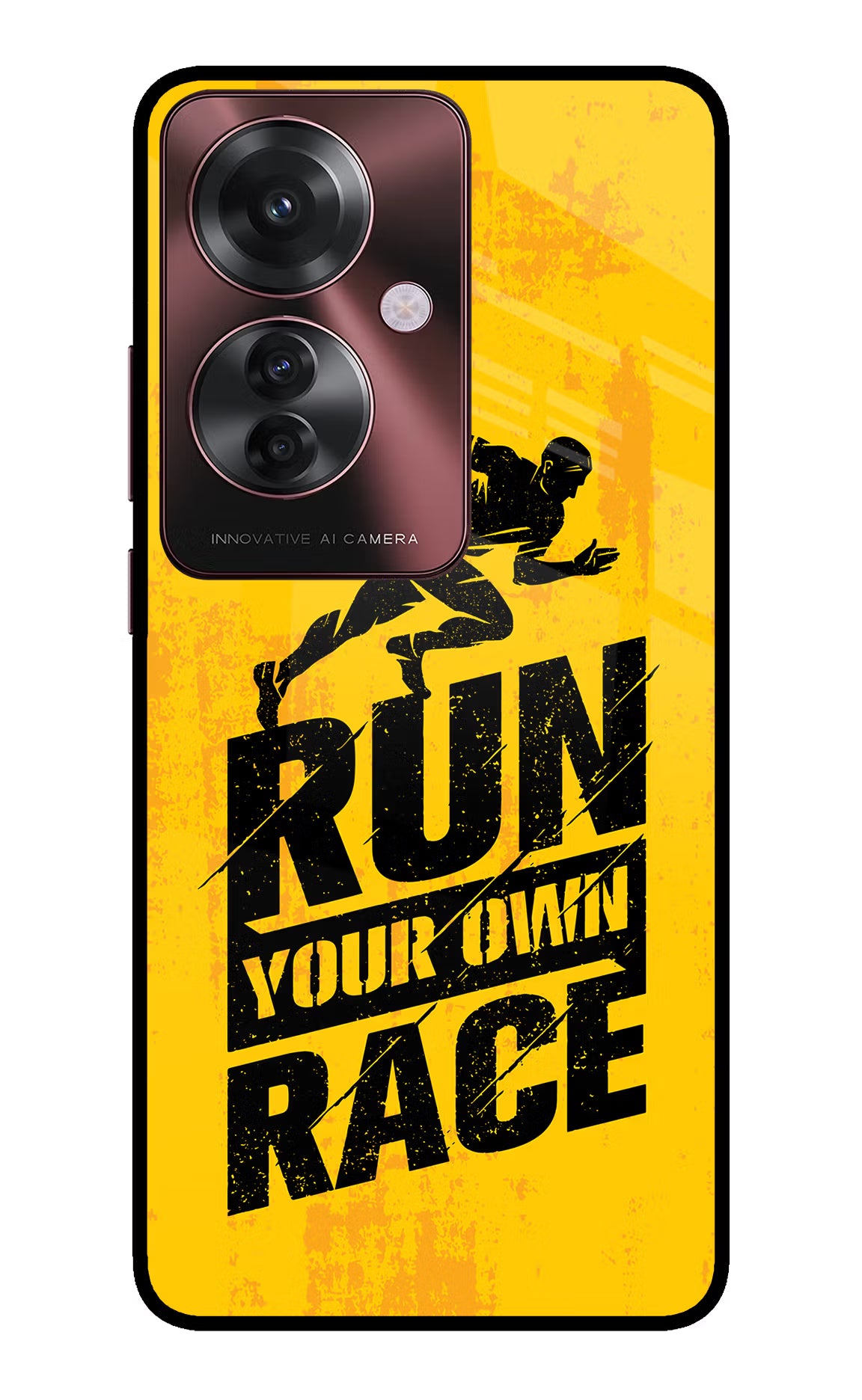 Run Your Own Race Oppo F25 Pro 5G Glass Case