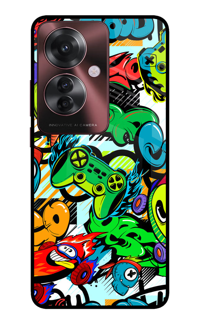 Game Doodle Oppo F25 Pro 5G Glass Case
