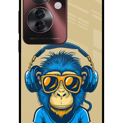 Monkey Headphone Oppo F25 Pro 5G Glass Case