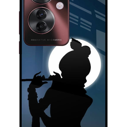 Shri Krishna Silhouette Oppo F25 Pro 5G Glass Case