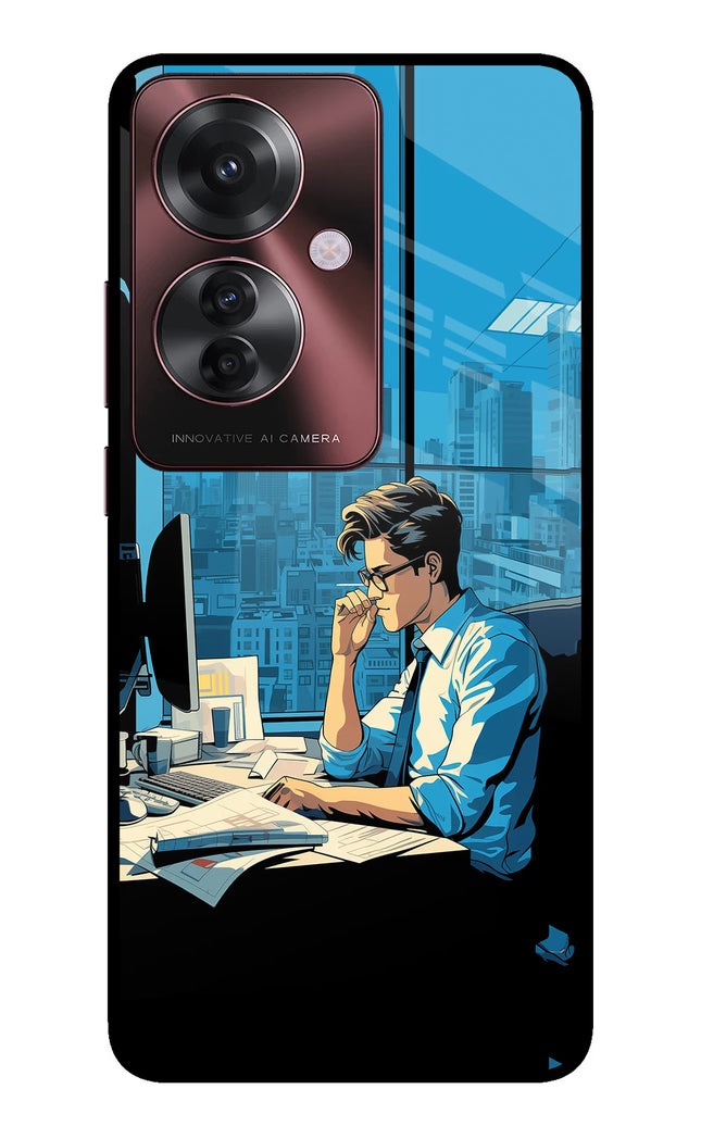 Focused Hustler (AI Generated) Oppo F25 Pro 5G Glass Case