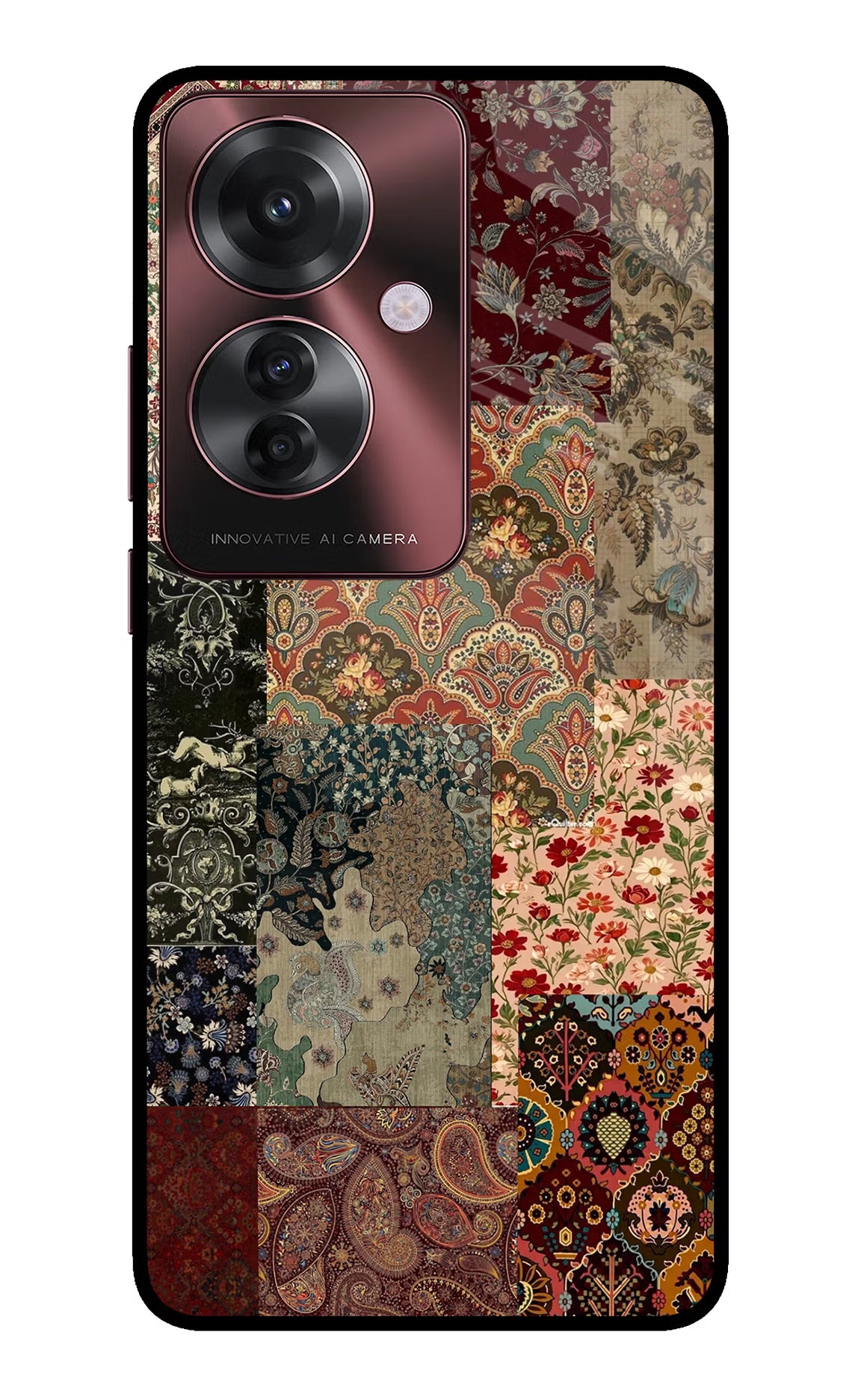 Desi Print Oppo F25 Pro 5G Glass Case Back Cover by Casekaro
