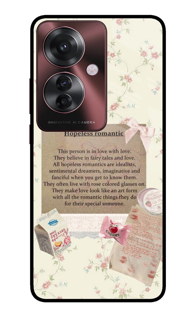 Hopeless Romantic Oppo F25 Pro 5G Glass Case