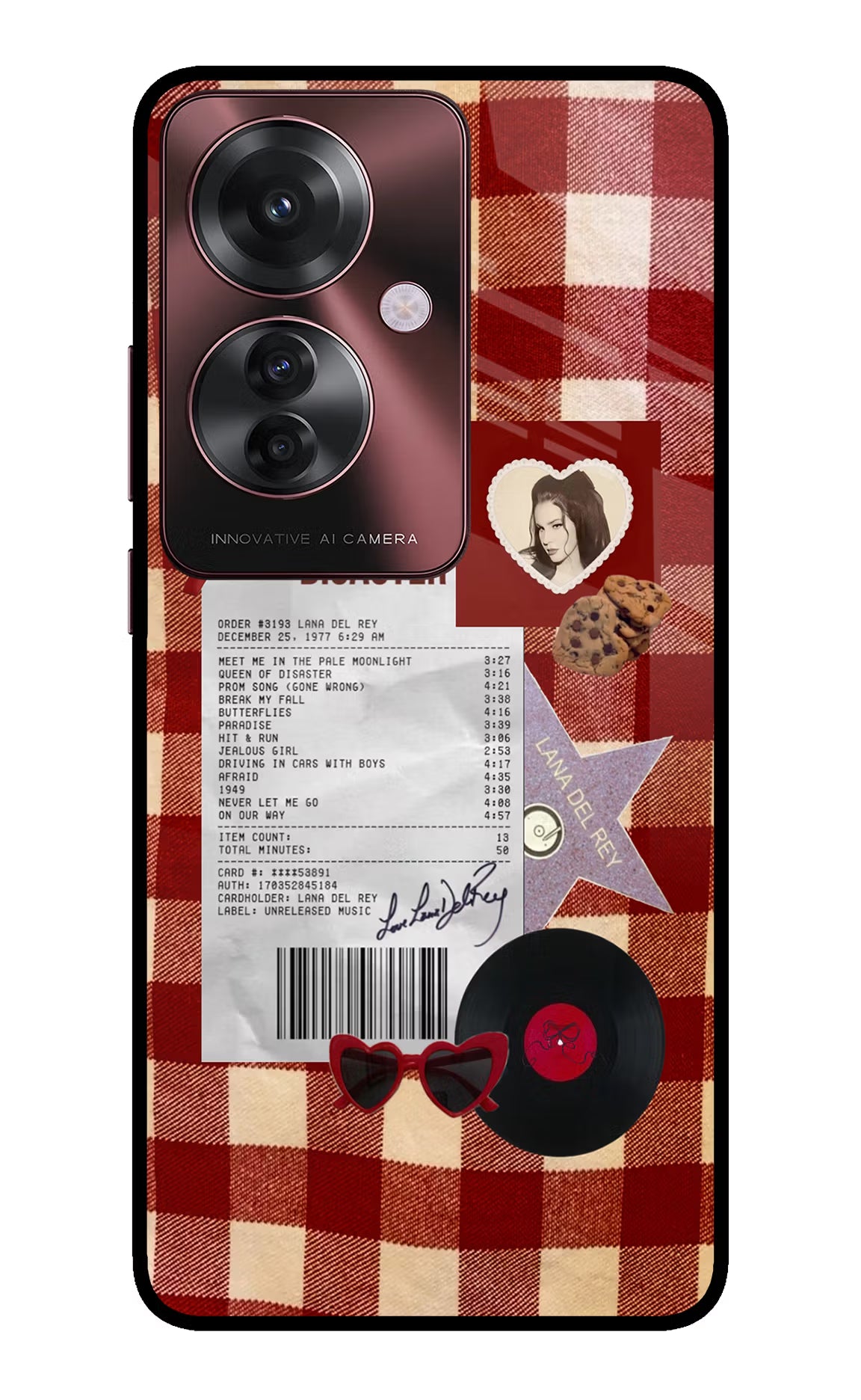 Queen of Disaster Oppo F25 Pro 5G Glass Case Back Cover by Casekaro