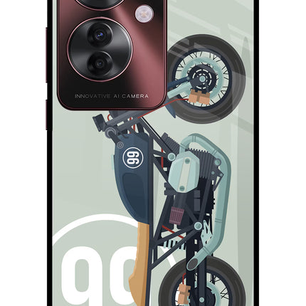 Classic Cafe Racer 99 Oppo F25 Pro 5G Glass Case