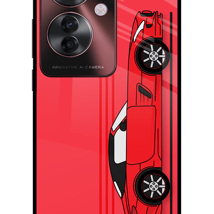 Red Velocity Oppo F25 Pro 5G Glass Case