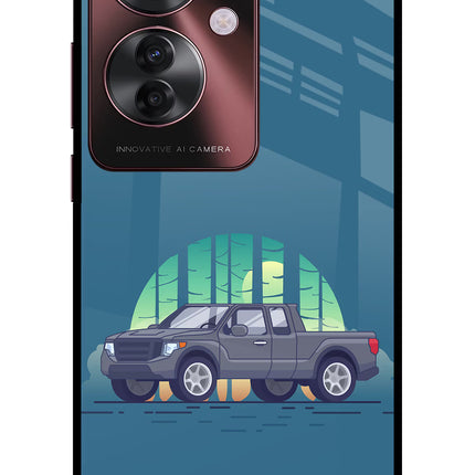 Retro Garage Vibe Oppo F25 Pro 5G Glass Case