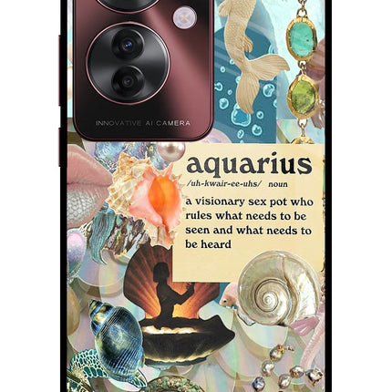 Aquarius Zodiac Oppo F25 Pro 5G Glass Case