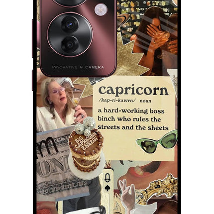 Capricorn Zodiac Oppo F25 Pro 5G Glass Case