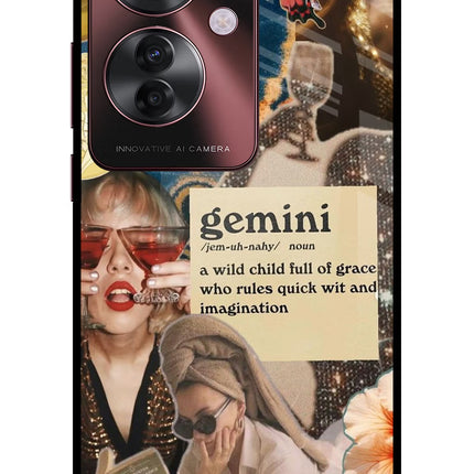 Gemini Zodiac Oppo F25 Pro 5G Glass Case