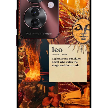 Leo Zodiac Oppo F25 Pro 5G Glass Case