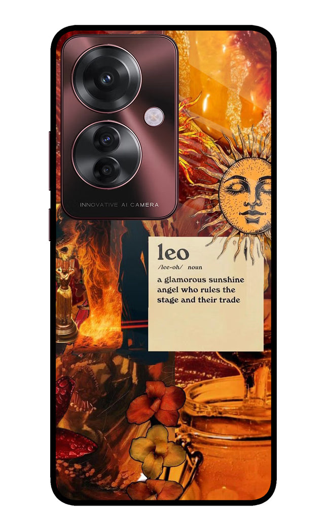 Leo Zodiac Oppo F25 Pro 5G Glass Case