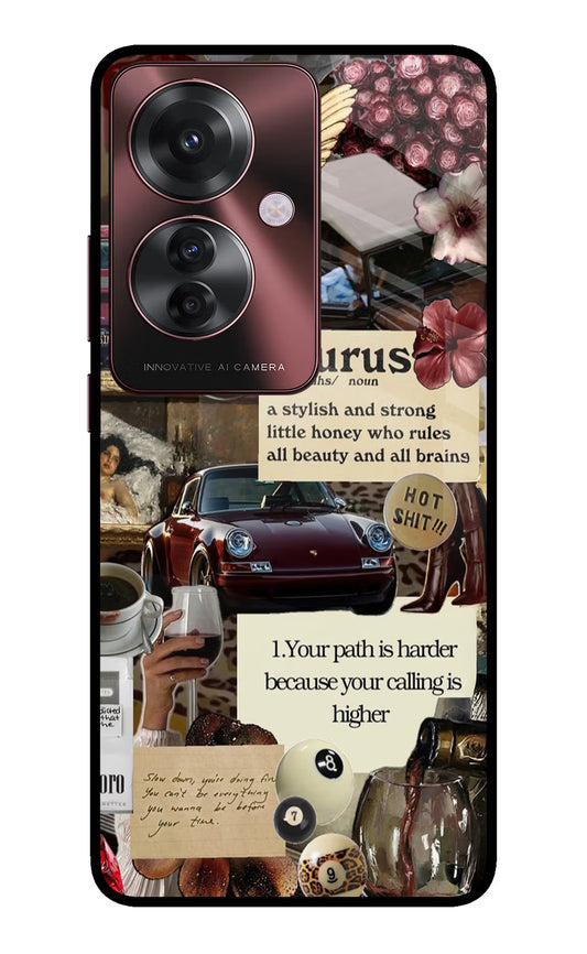 Taurus Zodiac Oppo F25 Pro 5G Glass Case